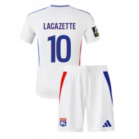 Olympique Lyonnais Alexandre Lacazette #10 Hjemme Trøje Børn 2024-25 Kortærmet (+ Korte bukser)